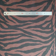 Adhesive span suede animal pattern fabric large brown zebra Adhesive Span Suede Animal Pattern Fabric Decoin Fabric