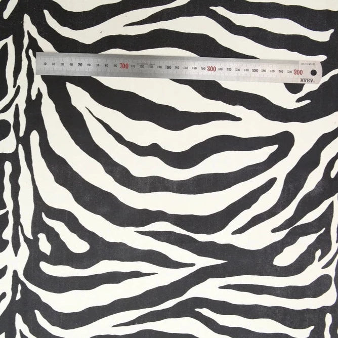 Adhesive span suede animal pattern fabric large white zebra Adhesive Span Suede Animal Pattern Fabric Decoin Fabric