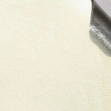 Adhesive sponge span fabric 3mm white - decoinfabric