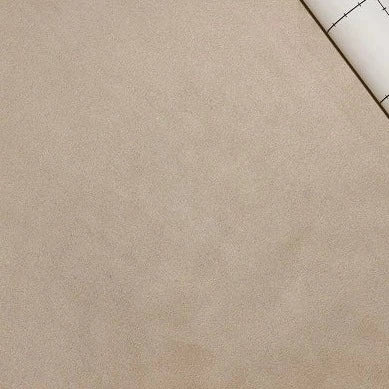 Adhesive suede span high pile texture fabric beige - decoinfabric