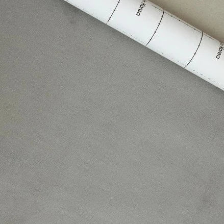 Adhesive suede span high pile texture fabric grey - decoinfabric