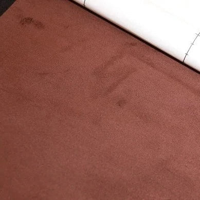 Adhesive suede span high pile texture fabric mocha - decoinfabric
