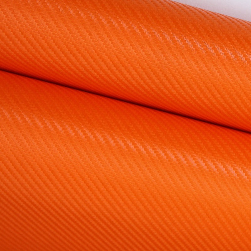 Adhesive carbon line texture fabric orange - decoinfabric