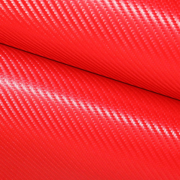 Adhesive carbon line texture fabric red - decoinfabric