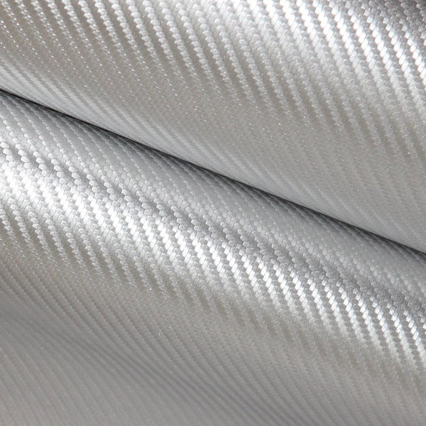 Adhesive carbon line texture fabric silver - decoinfabric