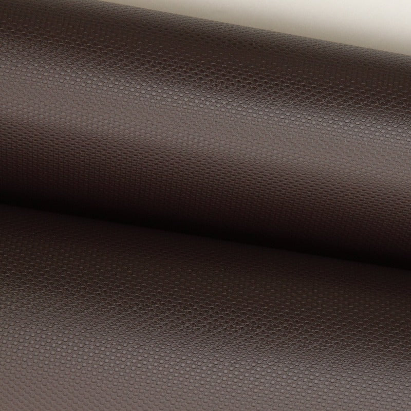 Adhesive carbon mesh texture fabric brown - decoinfabric