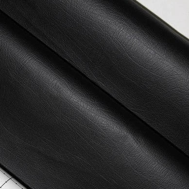 Adhesive faux leather original texture fabric black - decoinfabric