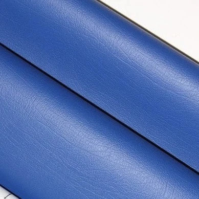 Adhesive faux leather original texture fabric blue - decoinfabric
