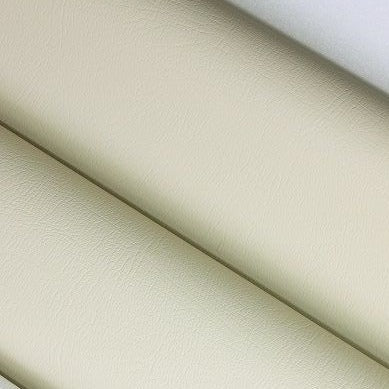 Adhesive faux leather original texture fabric white