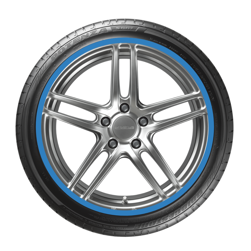 Decoin car rim protectors blue rim Decoin Fabric 14