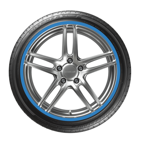 Decoin car rim protectors blue - decoinfabric