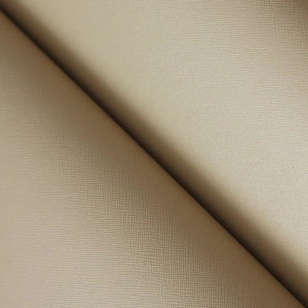 Adhesive faux leather vinyl texture fabric beige