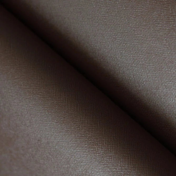 Adhesive faux leather vinyl texture fabric brown vinyl texture Decoin Fabric