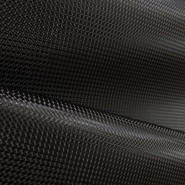 Adhesive carbon wave texture fabric black - decoinfabric