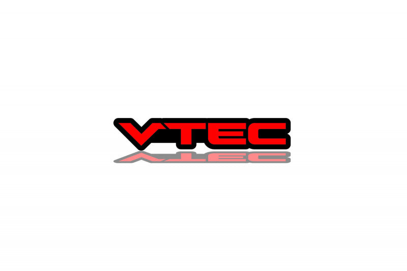 Acura Radiator grille emblem with VTEC logo Acura emblems decoinfabric BLACK RED