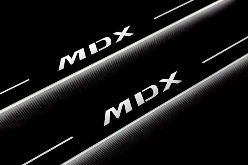 Acura MDX II 2006-2013 LED Door Sills PRO With Logo MDX - decoinfabric