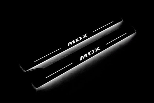 Acura MDX II 2006-2013 LED Door Sills PRO With Logo MDX - decoinfabric