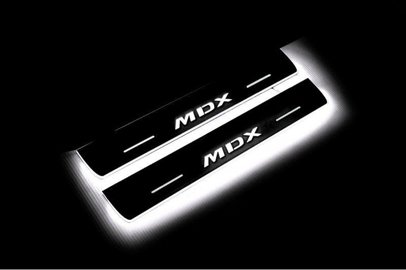 Acura MDX II 2006-2013 LED Door Sills PRO With Logo MDX