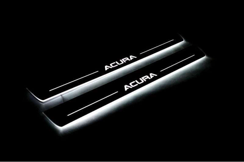 Acura TL IV 2009-2014 Door Sill Protectors With Logo Acura Acura Led Door Sills opdesign