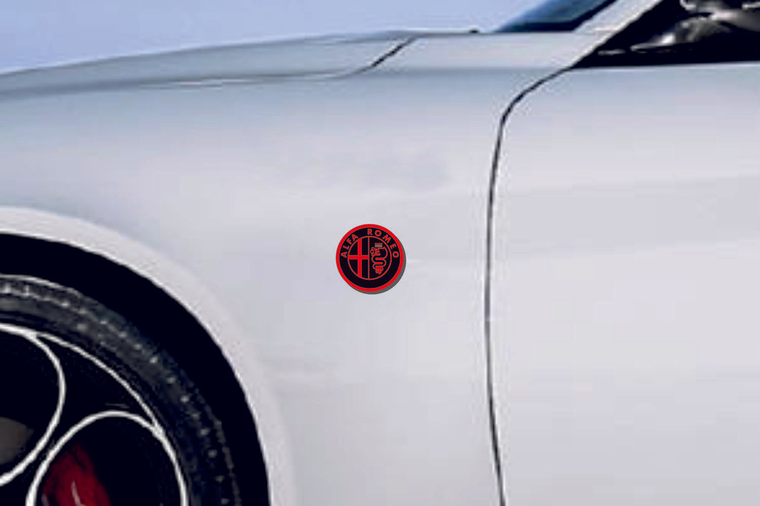 Alfa Romeo emblem for fenders with Alfa Romeo logo