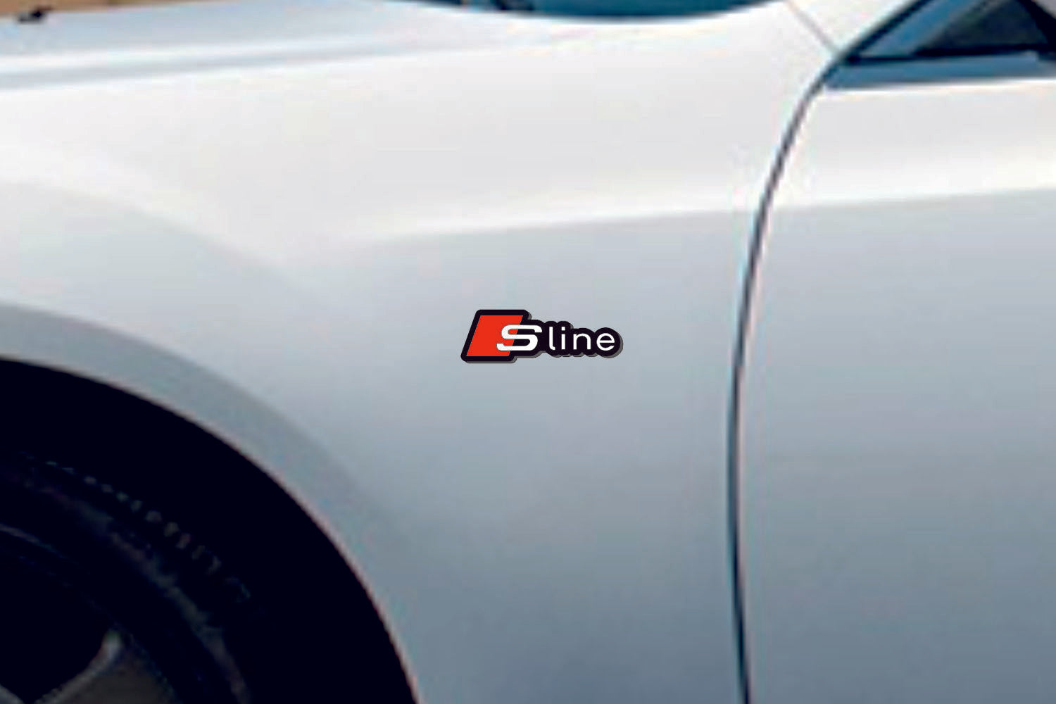Audi emblem for fenders with Audi S Line logo - decoinfabric