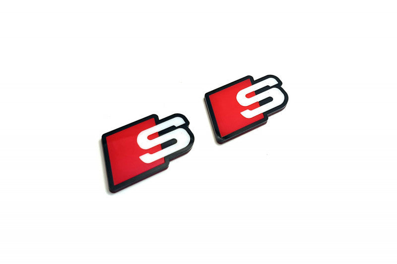 Audi emblem for fenders with Audi S logo Audi emblems decoinfabric