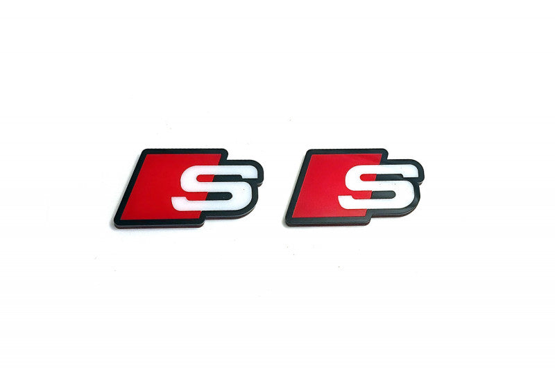 Audi Emblem & Badges set with S logo Audi emblems decoinfabric