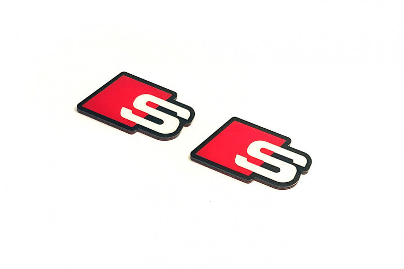 Audi emblem for fenders with Audi S logo Audi emblems decoinfabric