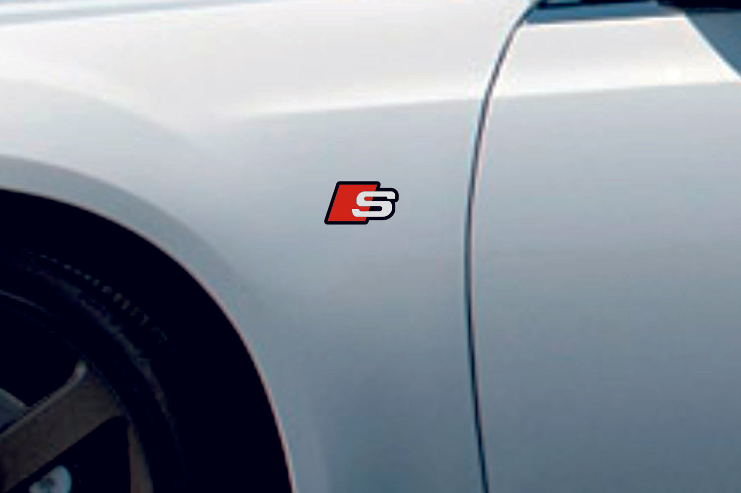 Audi emblem for fenders with Audi S logo - decoinfabric