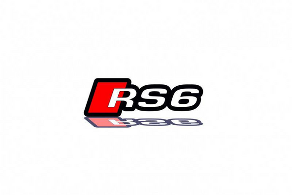 Audi radiator grille emblem with RS6 logo