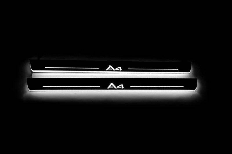 Audi A4 B8 2007-2016 Auto Door Sills With Logo A4 Audi Led Door Sills opdesign