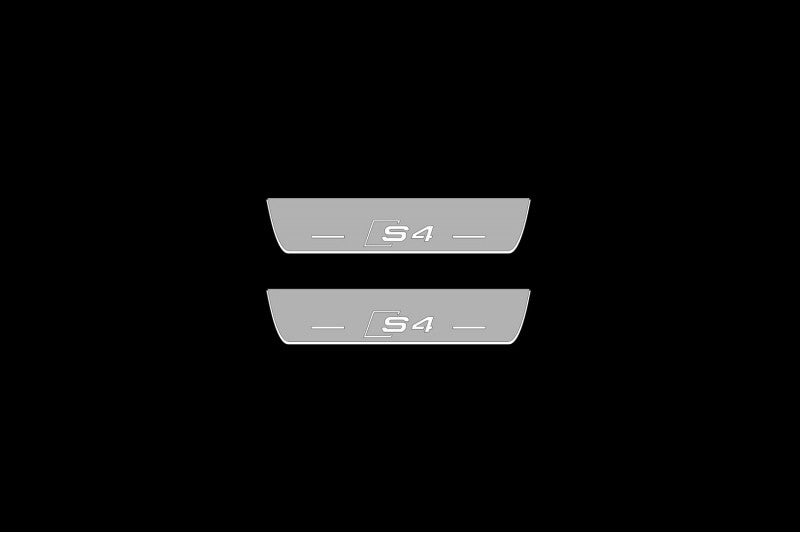 Audi A4 B8 2007-2016 Door Sill Protectors With Logo S4 Audi Led Door Sills opdesign