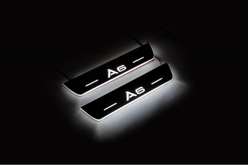 Audi A6 C7 Led Sill Plates With Logo Audi A6 - decoinfabric