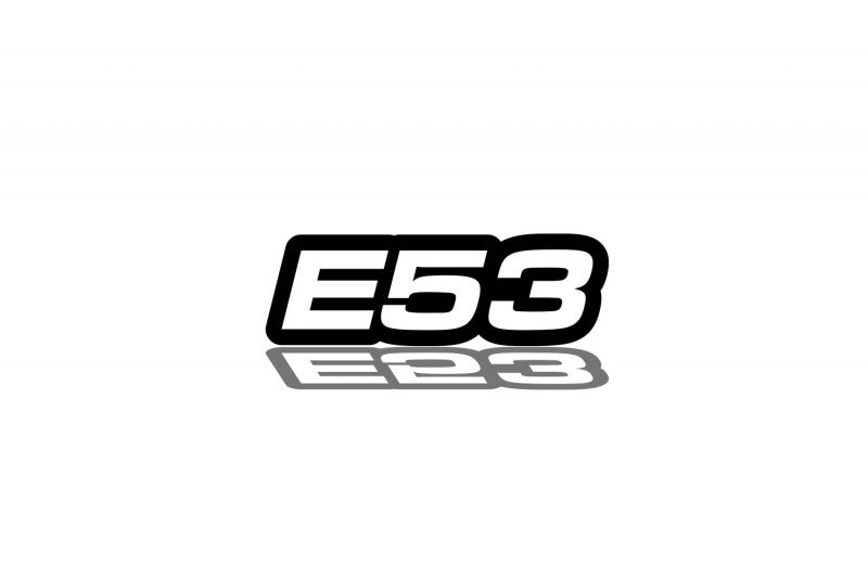 BMW Emblem & Badges set with E53 logo BMW emblems decoinfabric BLACK WHITE