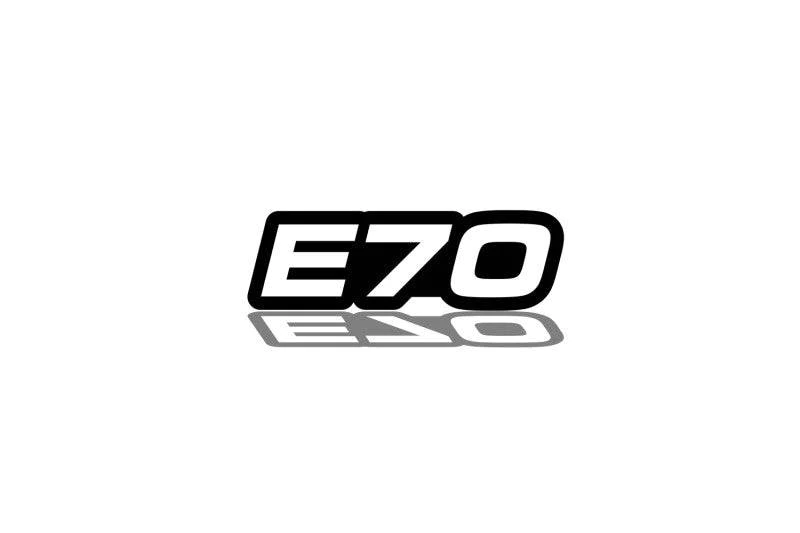 BMW tailgate trunk rear emblem with E70 logo BMW emblems decoinfabric