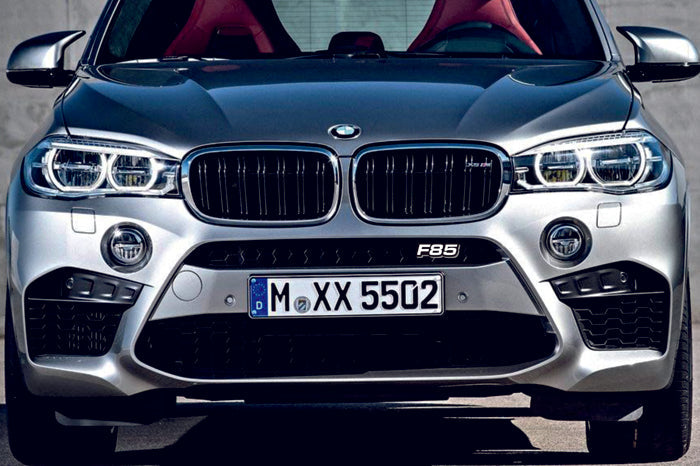 BMW Radiator grille emblem with F85 logo - decoinfabric