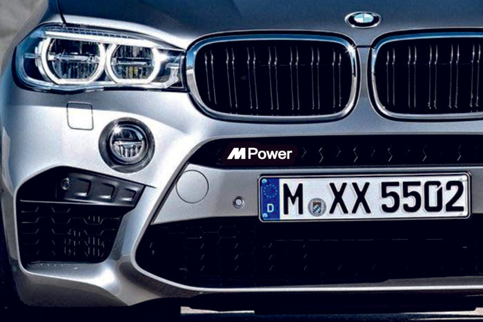 BMW Radiator grille emblem with M Power logo - decoinfabric