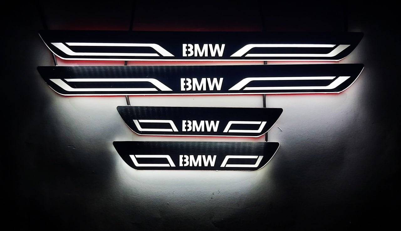 BMW X1 E48 LED Door Sills PRO With BMW LINE Logo - decoinfabric