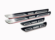 BMW 5 F10 2009-2017 LED Door Sills PRO With BMW LINE Logo BMW Led Door Sills opdesign