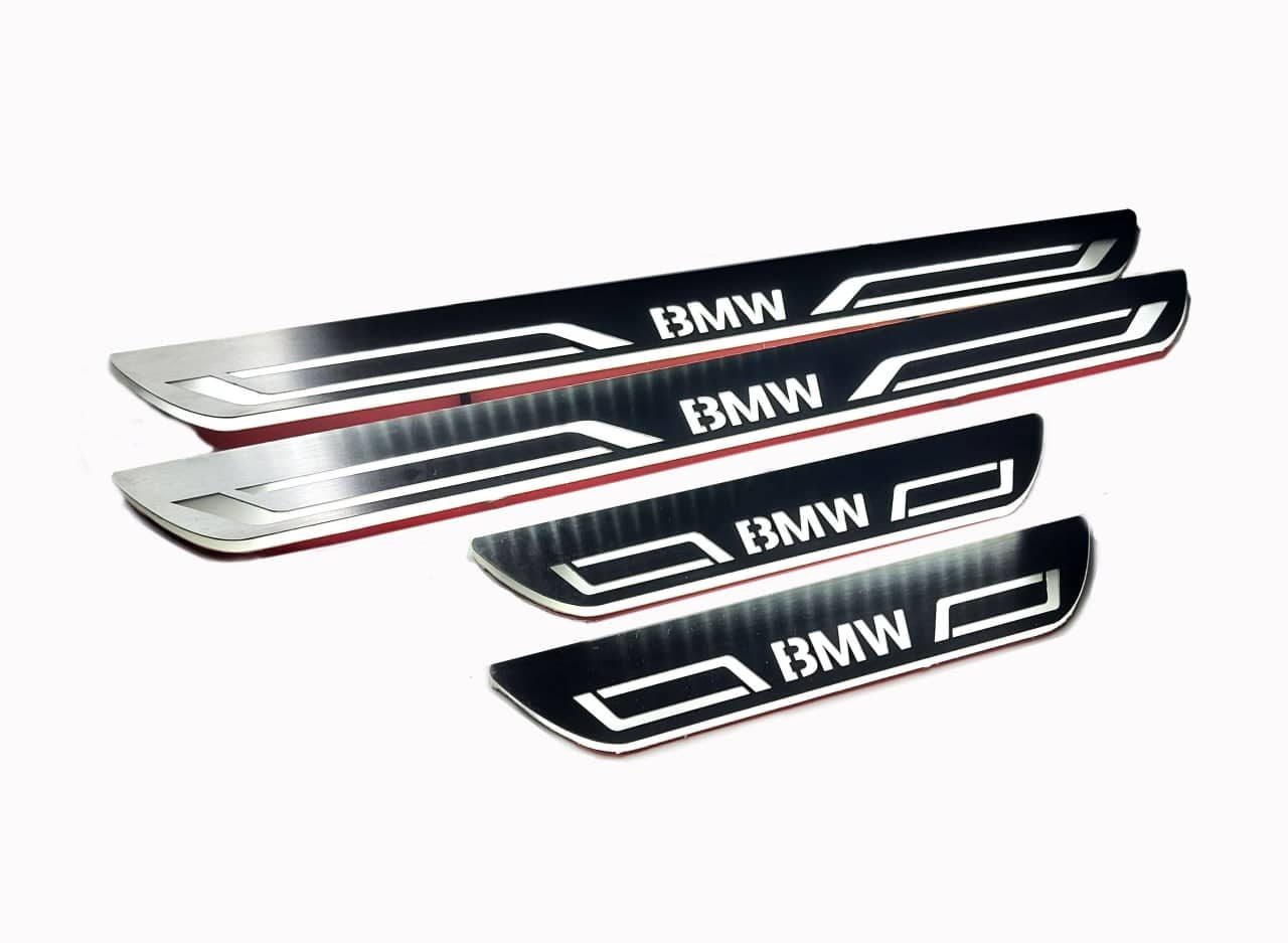 BMW 5 E34 1987-1996 LED Door Sills PRO With BMW LINE Logo BMW Led Door Sills opdesign