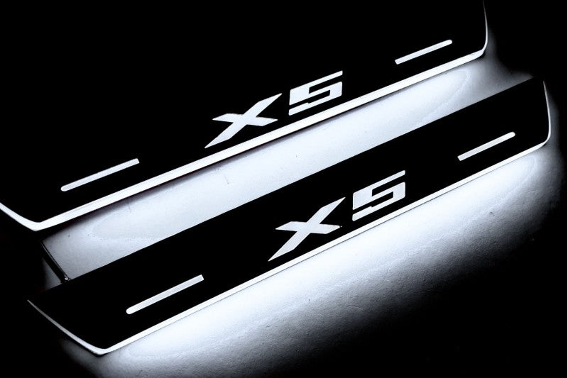 BMW X5 E53 Led Door Sills With Logo X5 - decoinfabric