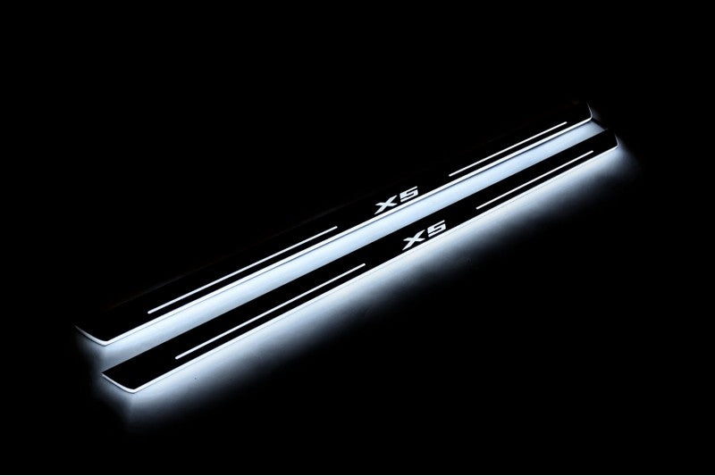 BMW X5 E53 1999-2006 Led Door Sills With X5 Logo BMW Led Door Sills opdesign
