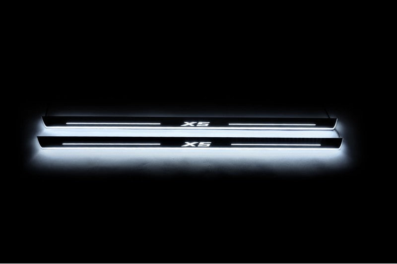 BMW X5 E53 1999-2006 Led Door Sills With X5 Logo BMW Led Door Sills opdesign