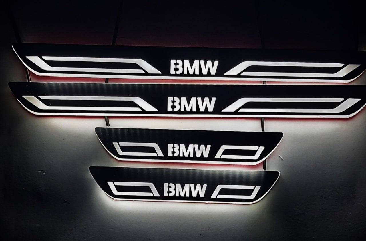 BMW X5 E70 LED Door Sills PRO With BMW LINE Logo - decoinfabric