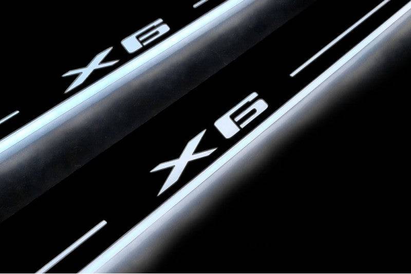 BMW X6 E71 Auto Door Sills With Logo X6 - decoinfabric