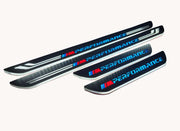 BMW X6 E71 2008-2015 LED Door Sills PRO With M Perfomance Logo BMW Led Door Sills opdesign