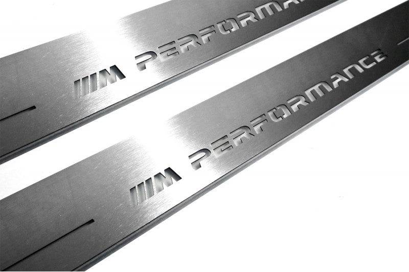 BMW 5 E90 2008-2013 LED Door Sills PRO With M Perfomance Logo BMW Led Door Sills opdesign