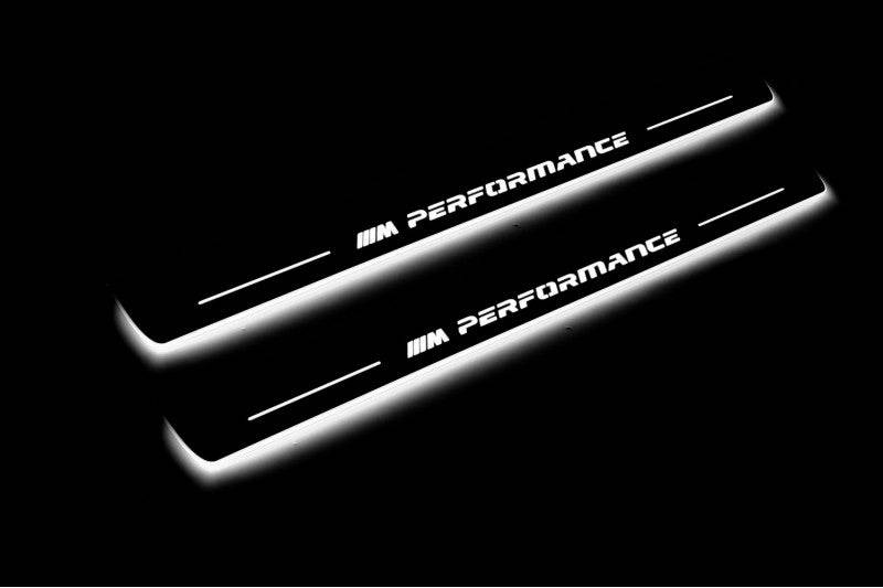BMW 3 E90 2008-2013 LED Door Sills PRO With M Performance (Type 2) Logo BMW Led Door Sills opdesign
