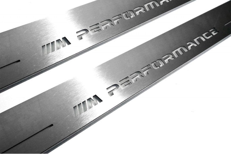 BMW 5 E60 LED Door Sills PRO With Logo M Perfomance - decoinfabric