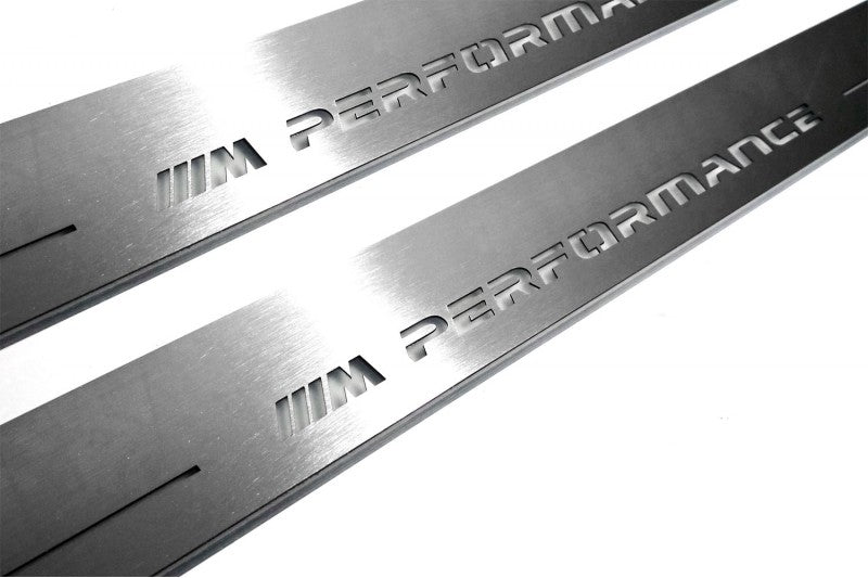 BMW 5 E60 2003-2010 LED Door Sills PRO With M Perfomance Logo BMW Led Door Sills opdesign